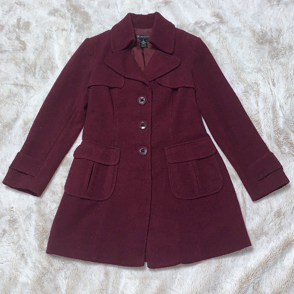 INC petite wool coat